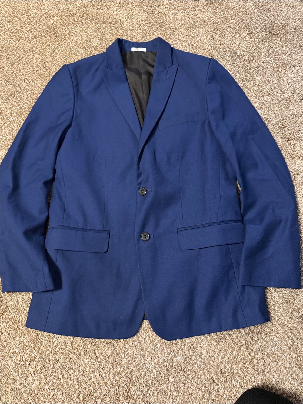 Calvin Klein Deep Blue Boys Two-Button Blazer